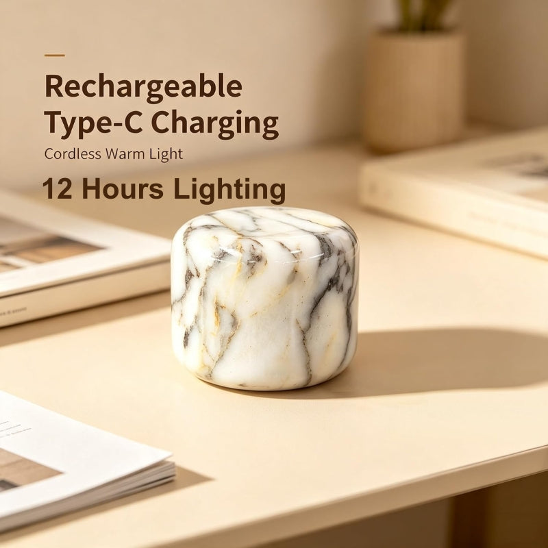 itoolmax marble lamp cordless bedside lamp long runtime