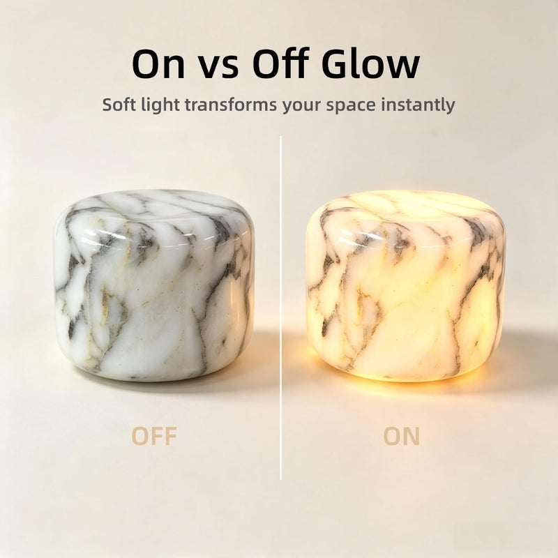 itoolmax marble lamp cordless bedside lamp soft light