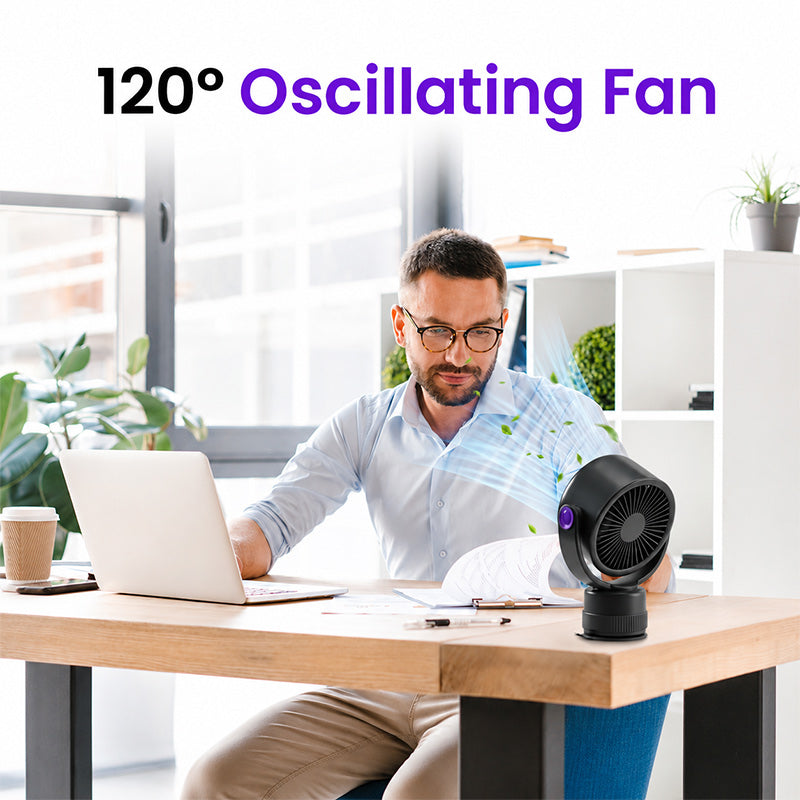 itoolmax oscillating desk wall mount fan using in office