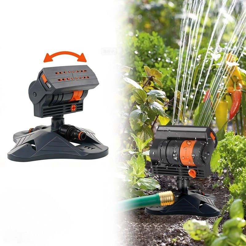 garden sprinkler sprayer 16-Nozzle Oscillating Sprinkler with 4 Adjustable Spray Modes, 2pcs