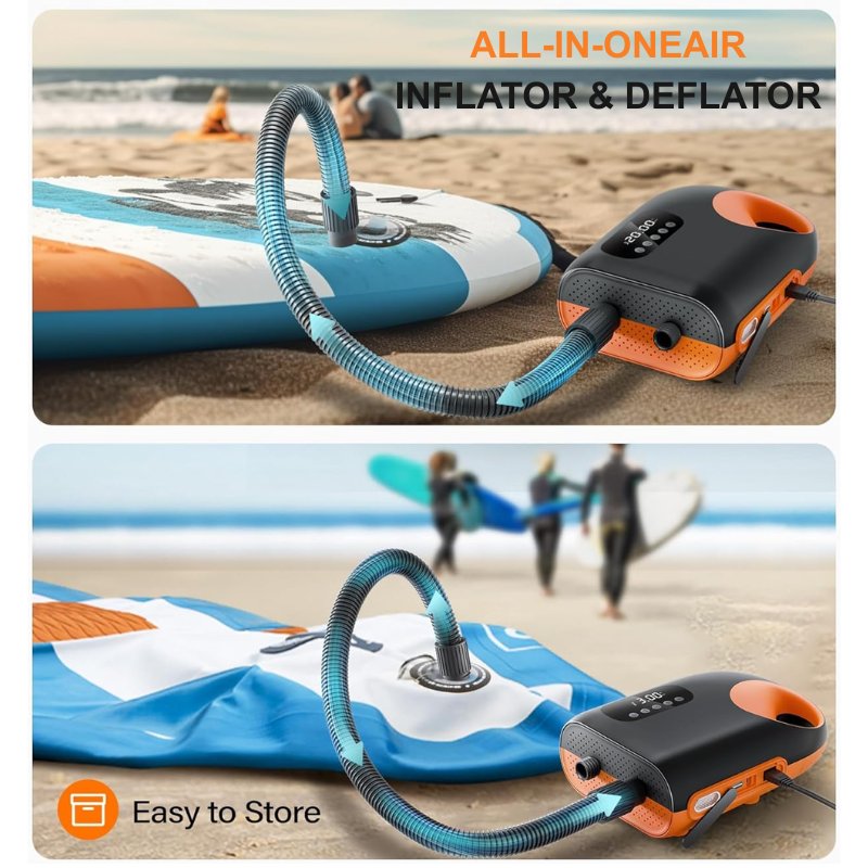 itoolmax paddle board pump inflator deflator