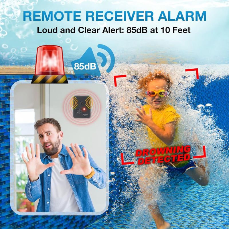 itoolmax pool alarm protect kids with 85db at 10 feet