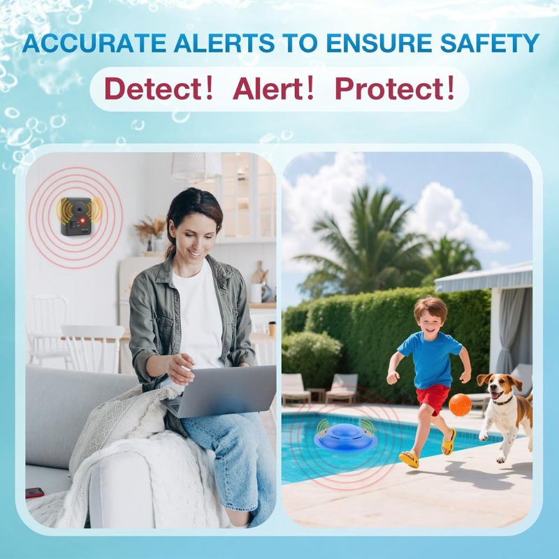 itoolmax pool alarm with a wireless indoor receiver