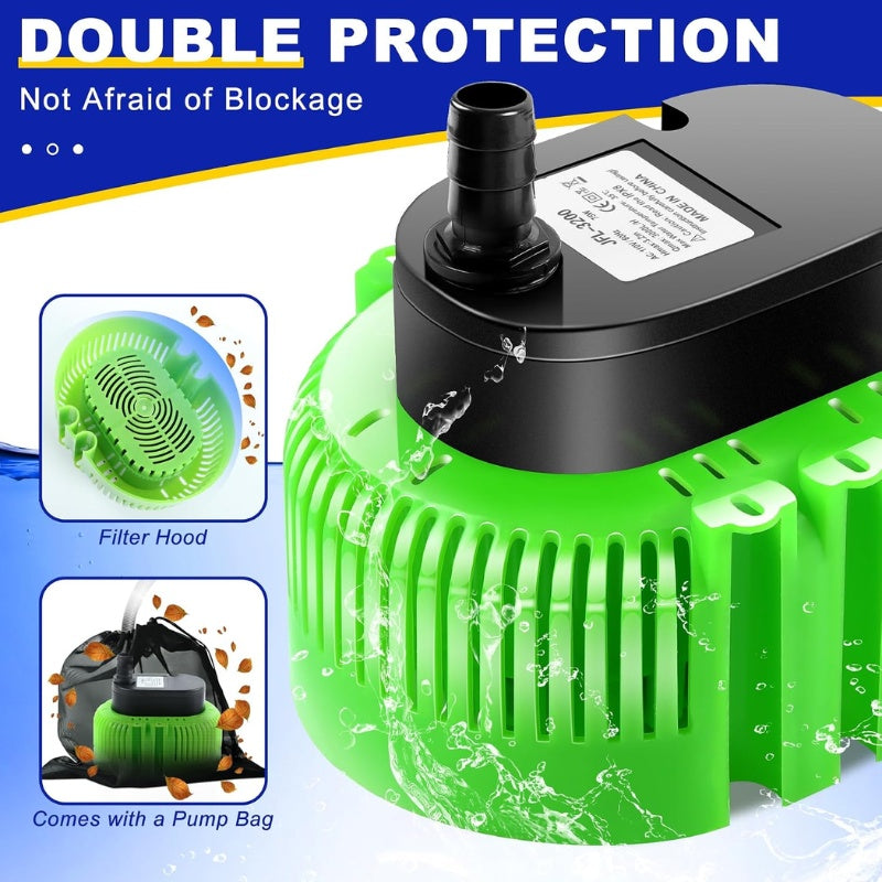 itoolmax pool cover pump double protection