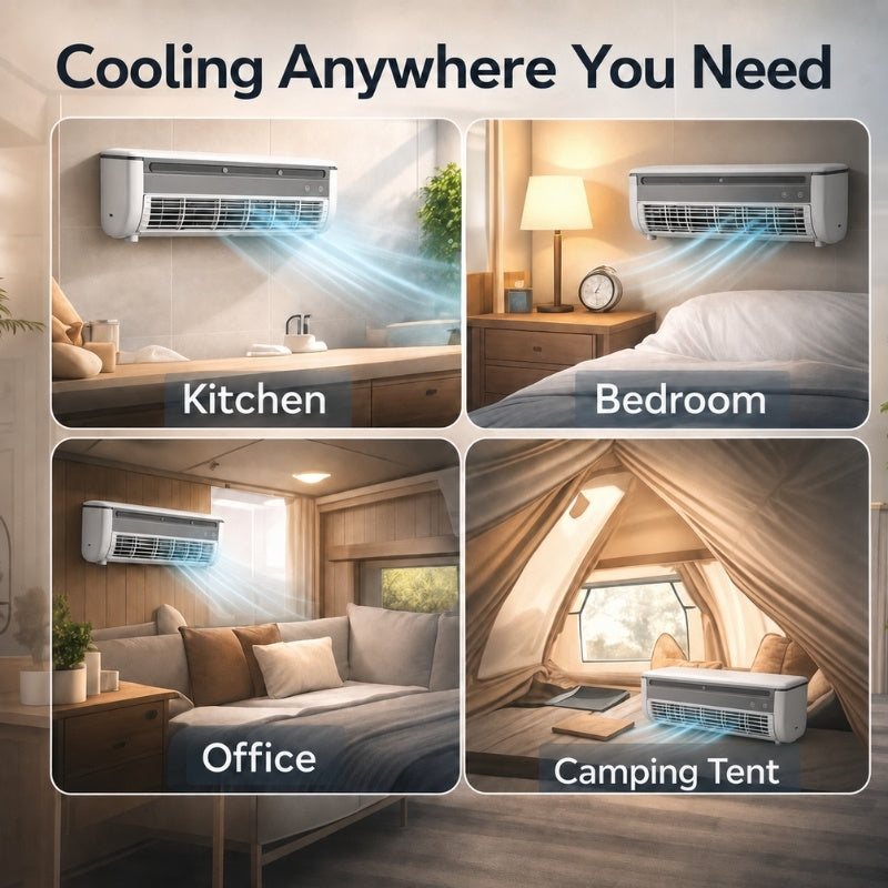 itoolmax portable no driil wall air conditioner for samll spaces
