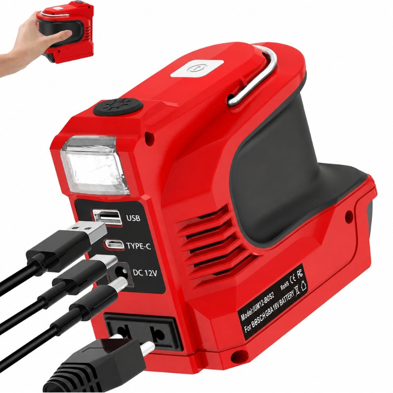 itoolmax portable power inverter euro red