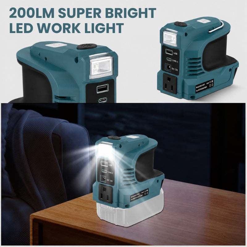 itoolmax portable power inverter with led light