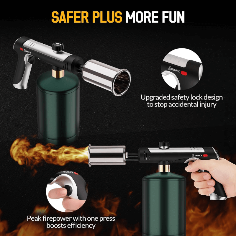 itoolmax propane torch gun saft design
