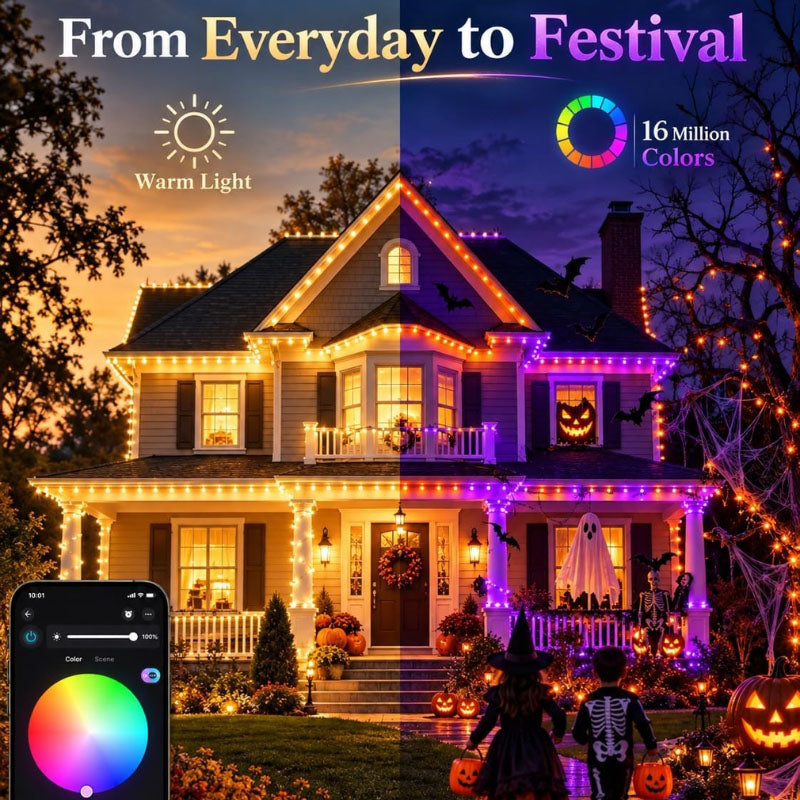 itoolmax rgb led christmas color changing lights warm light