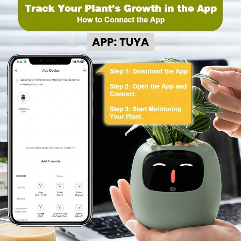 itoolmax smart plant pot with app remote control how to connect app