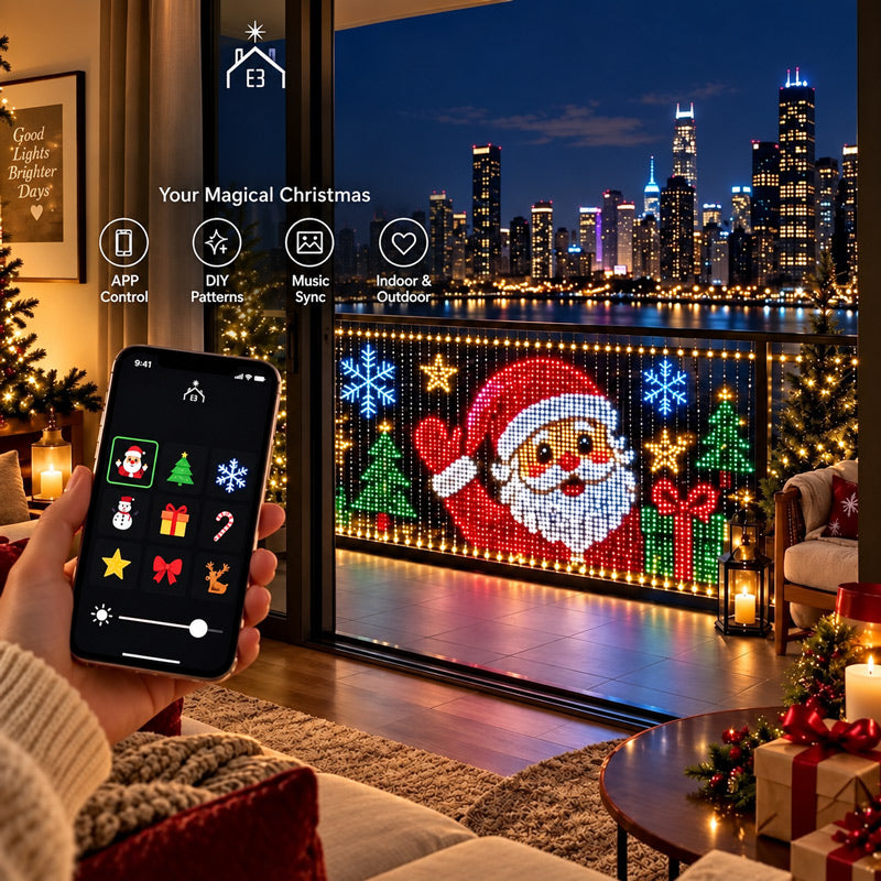 itoolmax smart rgbic outdoor led net lights led display