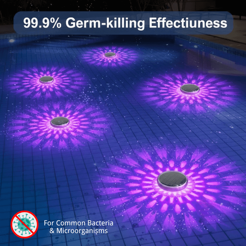 itoolmax solar floating pool lights 99.9% erm-killing effectiuness