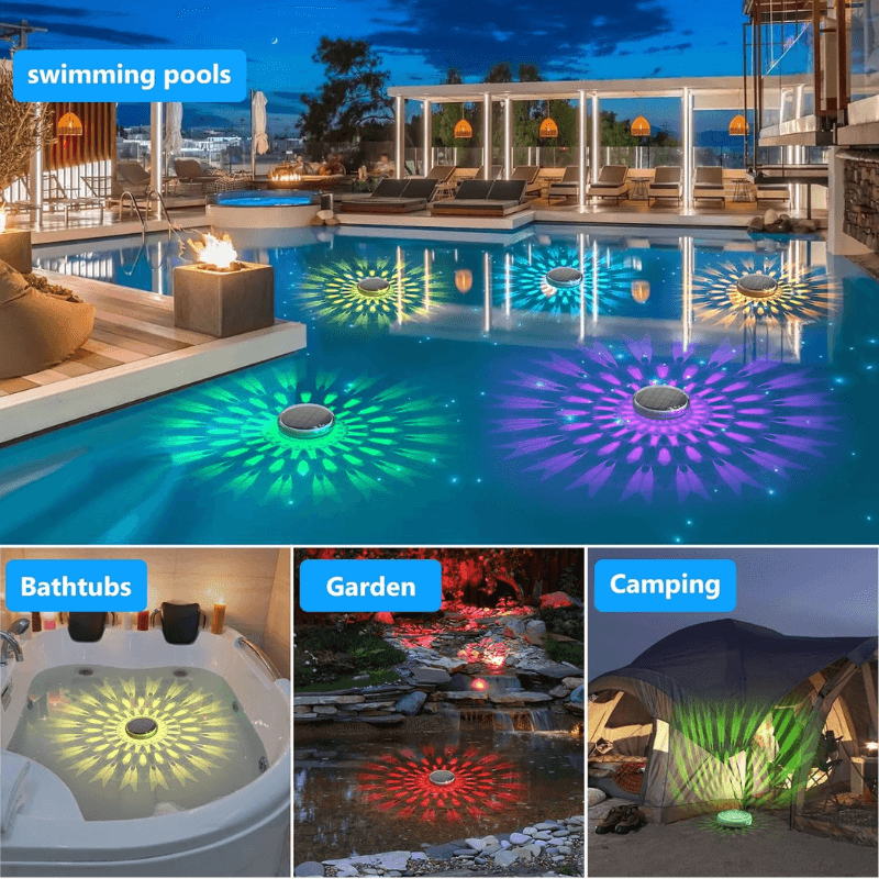 itoolmax solar floating pool lights application