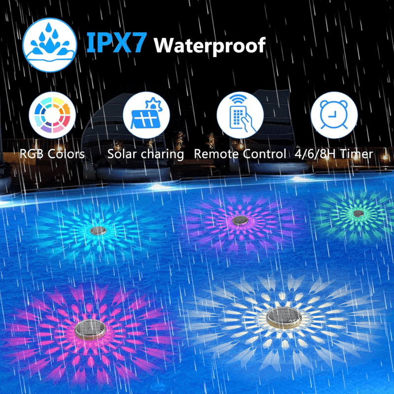 itoolmax solar floating pool lights ipx67 waterproof