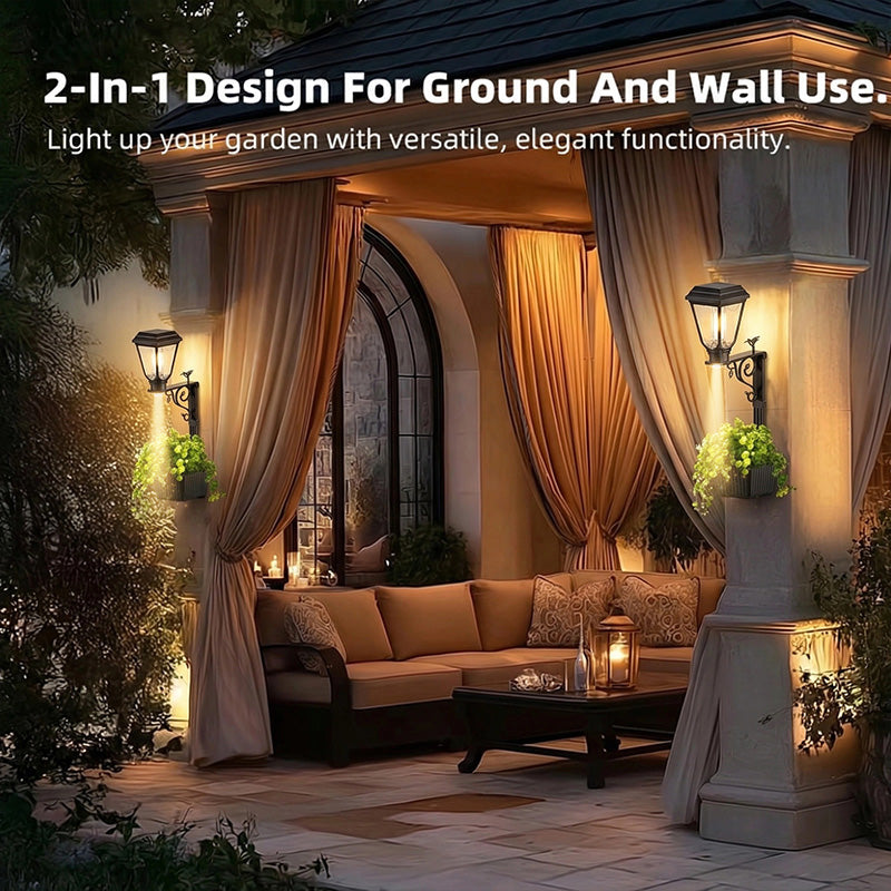 itoolmax solar light planter pot wall use