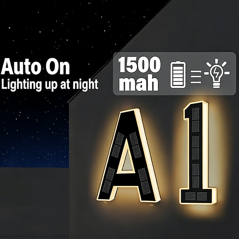 itoolmax solar lighted house numbers 1500mah