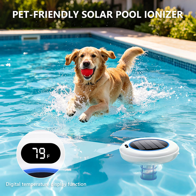 itoolmax solar poered pool ionizer pet-friendly