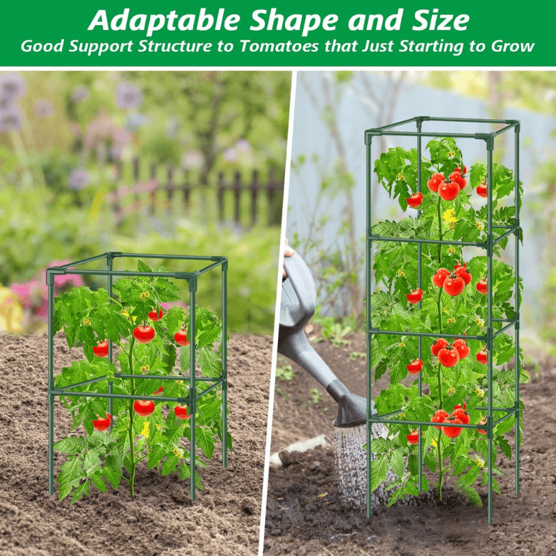 itoolmax heavy duty square tomato plant cage