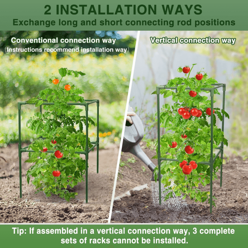 how to use itoolmax square tomato plant cage