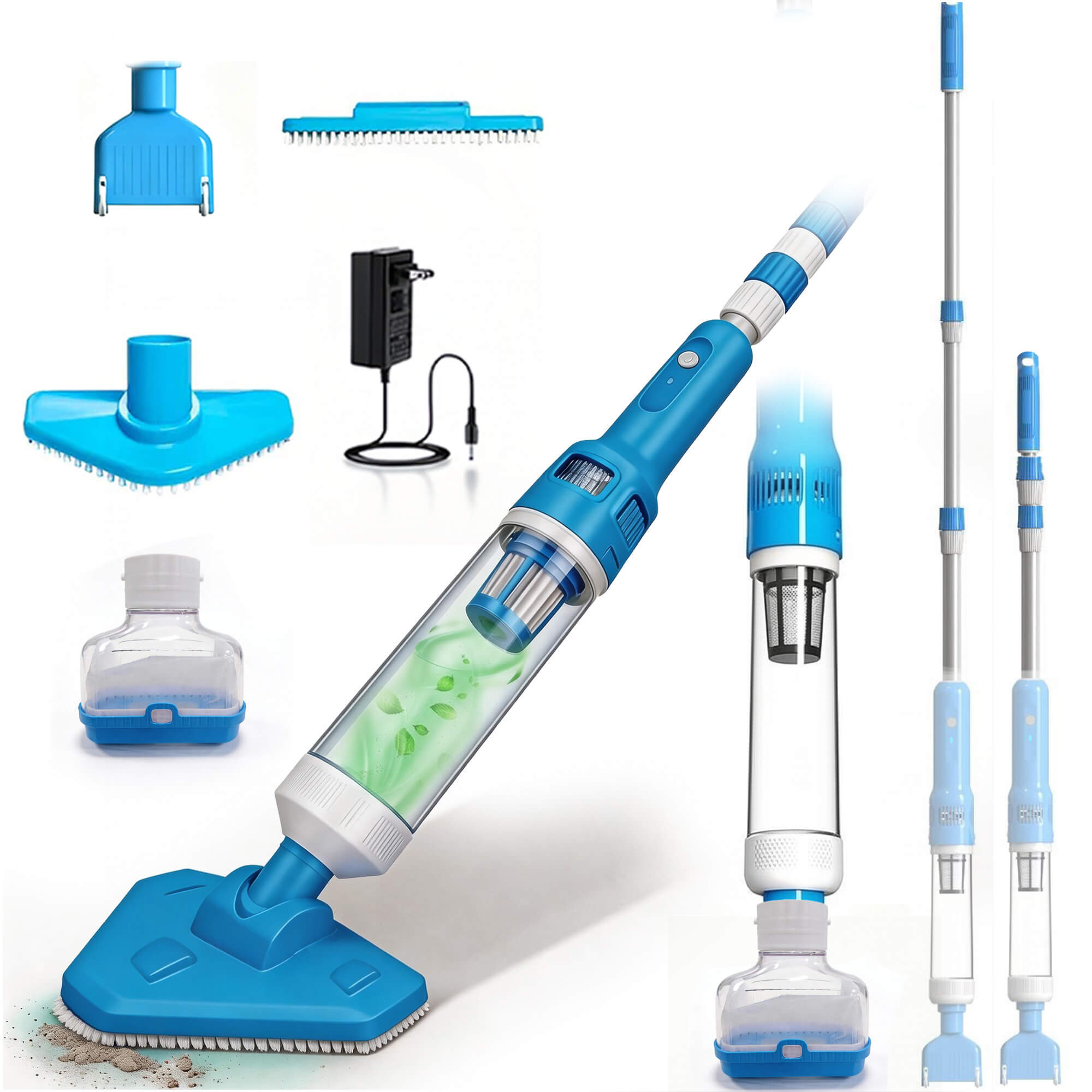 itoolmax swimming pool clear upgrade extention pole