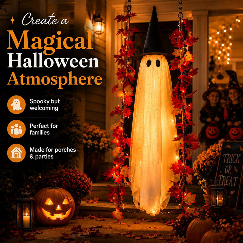 itoolmax swinging ghost halloween decor make magical atmosphere