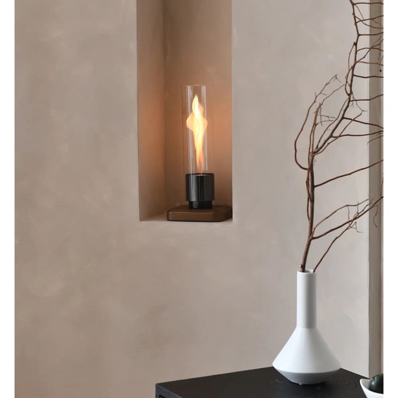 itoolmax tabletop fireplace with flame guard fuel