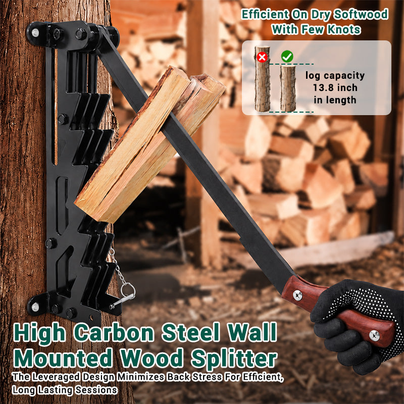 itoolmax wall mounted firewood efficient firewood splitting