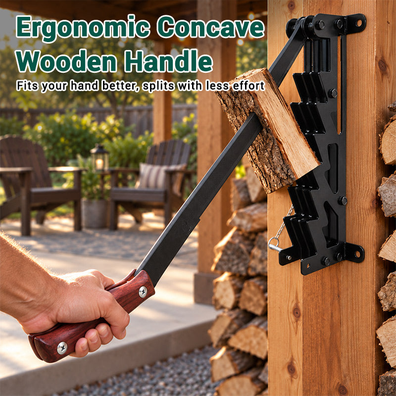 itoolmax wall mounted firewood with wooden handle