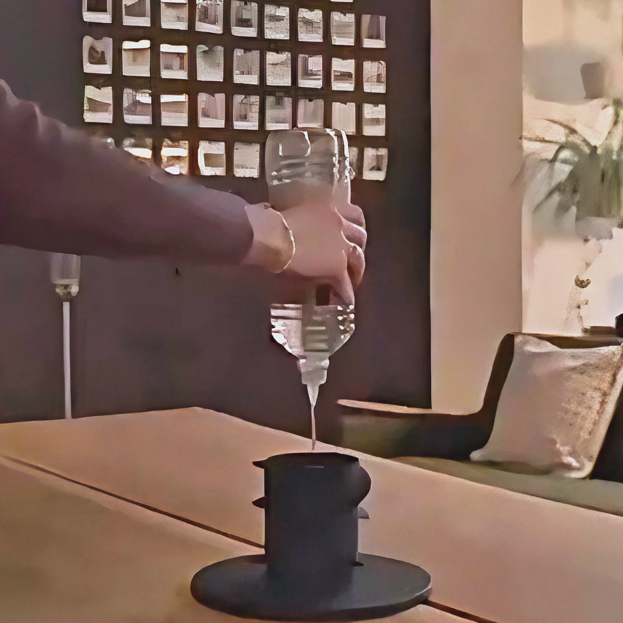 Load video: itoolmax tabletop fireplace with flame guard