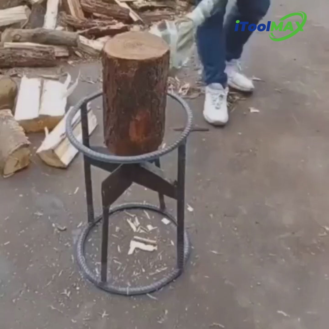 Load video: heavy duty wood splitters with cross blade itoolma