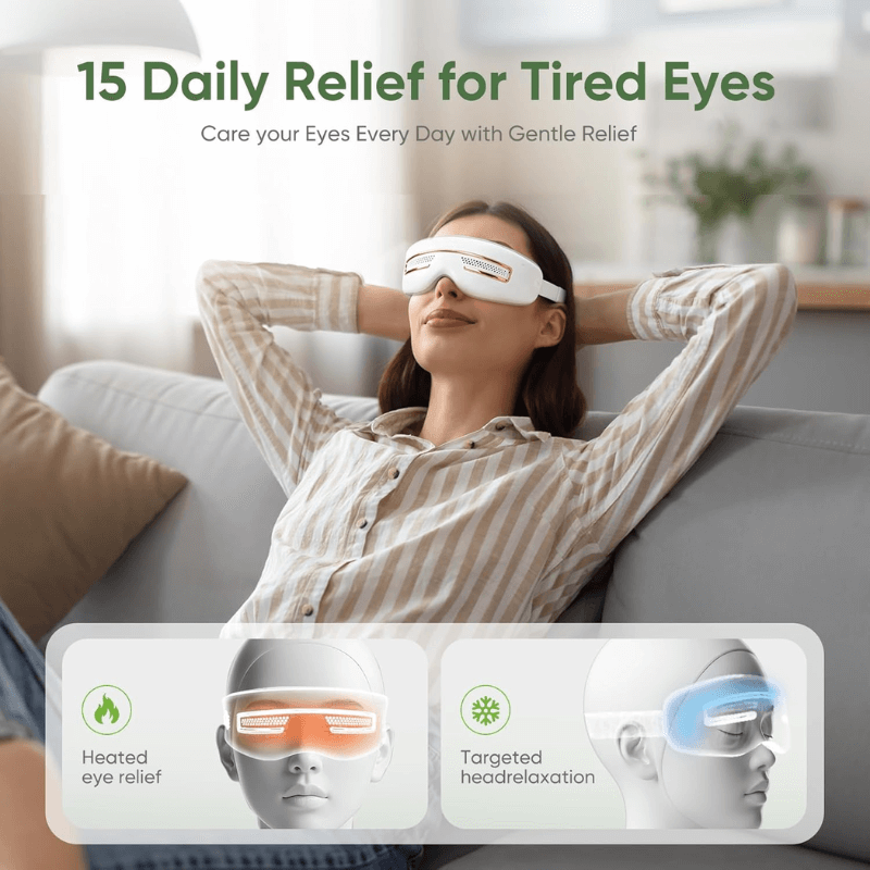 smart eye massager heat and cooling relise tired eye itoolmax