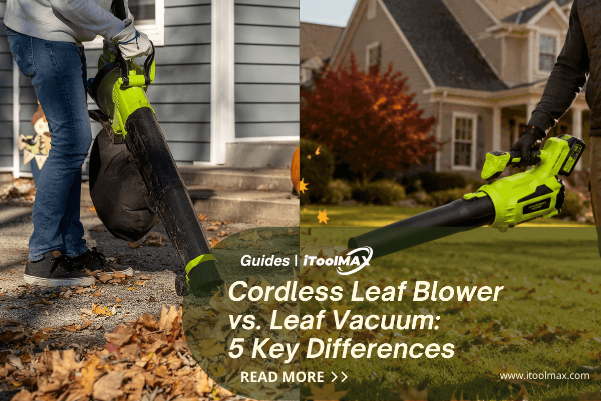 Cordless Leaf Blower vs. Leaf Vacuum: 5 Key Differences & Buying Guide