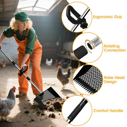 10inch Wide Heavy-Duty Chicken Poop Scooper