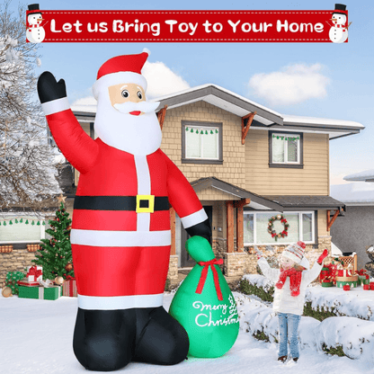 11.8ft brown christmas inflatable santa itoolmax