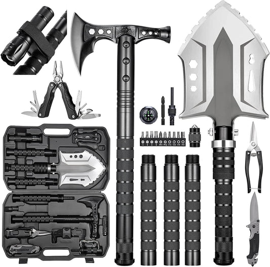 28 in 1 Survival Multi-Tool Shovel Kit