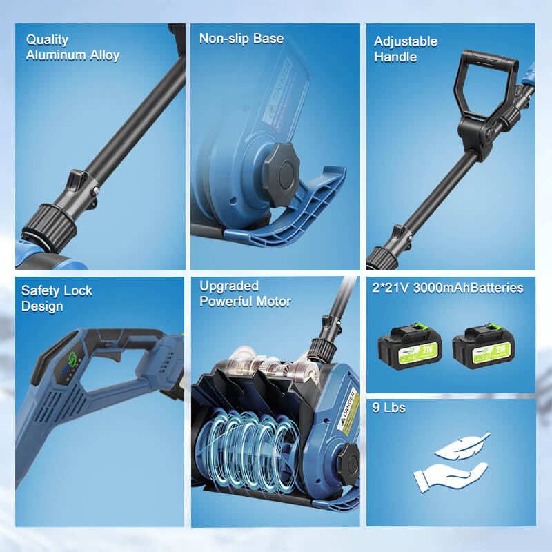 12inches battery snow shovel blower advantaged itoolmax