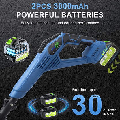 12inches cordless snow shovel battery blue itoolmax