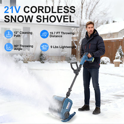 12inches cordless snow shovel blower features itoolmax