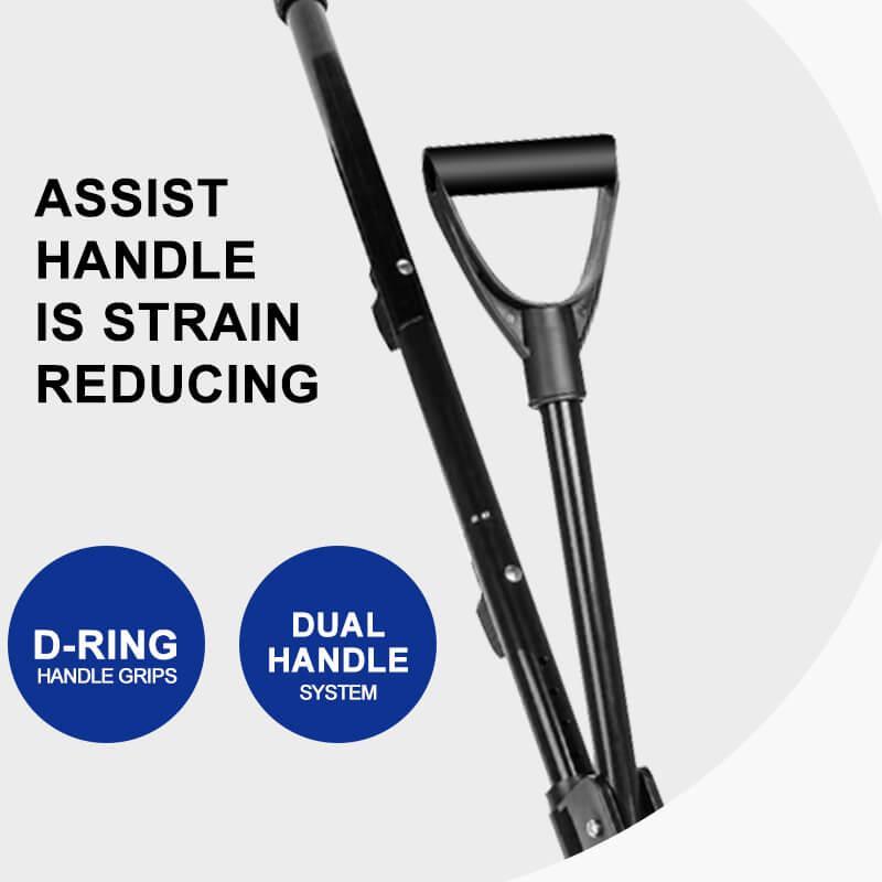 18 inches large snow shovel dual handle system itoolmax