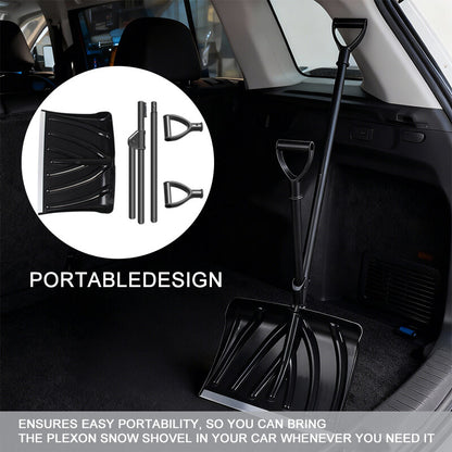 18 inches large snow shovel with metal edge portable itoolmax