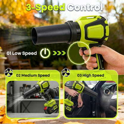 2 in 1 140000 rpm motor cordless leaf blower vacuum speed control itoolmax