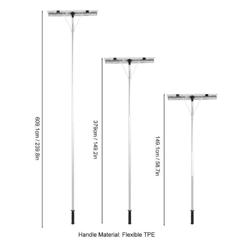 26inches snow roof rake itoolmax adjustable