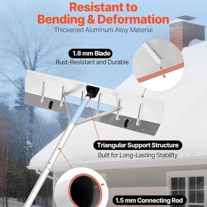 26inches snow roof rake itoolmax resistant