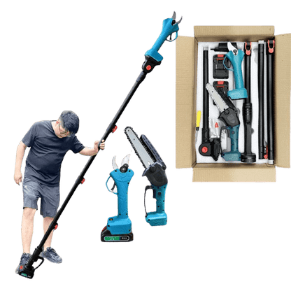 2 in 1 Cordless 8 inch Chainsaw with Pole Saw