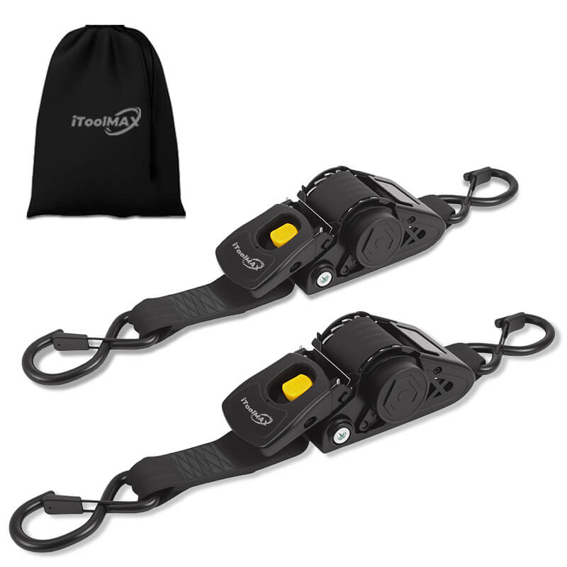 2inch auto self retractable ratchet straps itoolmax