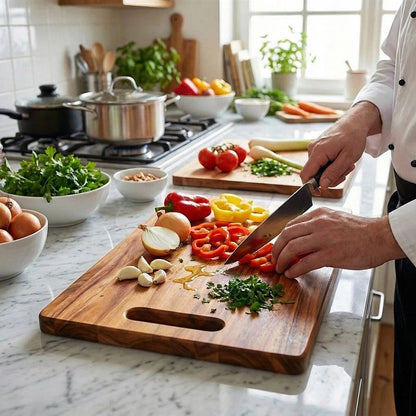 3 pcs wood cutting board set  daily using