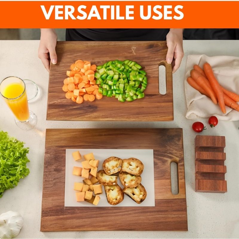 3 pcs wood cutting board set  for versatile uses