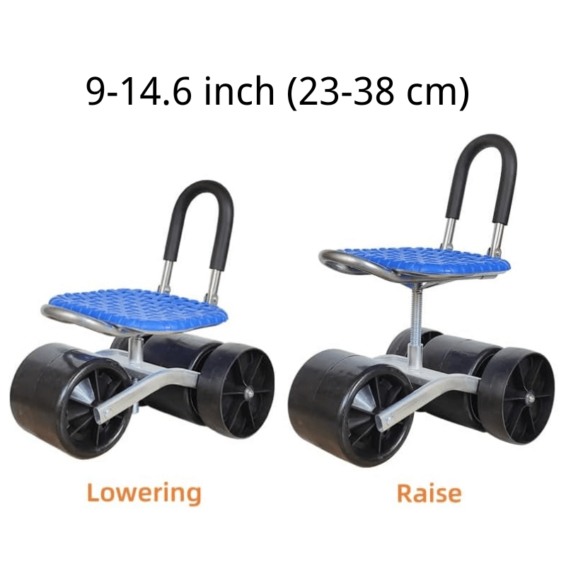 iToolmax 360 degree rotating gardening seat adjustable height
