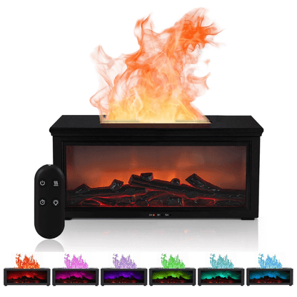 3d fireplace diffuser with 7 color itoolmax