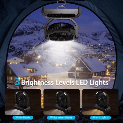 4 in 1 mist camping fan with 3 light modes itoolmax